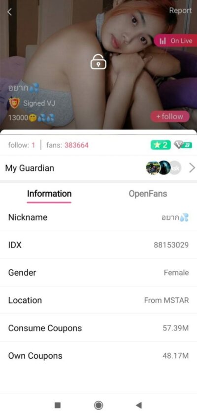 คลิปหลุดไลฟ์สด IDX-88153029 สาวนมโตมาโชว์ลีลาเด็ดมาดูดนมตัวเองต่อด้วยติ้วหีอย่างมันส์